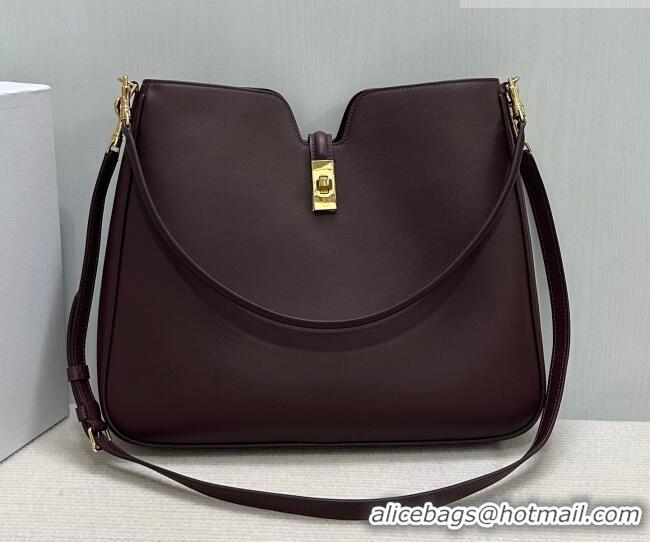 Top Quality Celine Medium Camille16 Soft Bag in Smooth Calfskin 119563 Dark Burgundy 2025