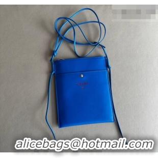 Luxury Cheap Celine Sharp Pouch Bag in Smooth Lambskin Leather 10P812 Ultra Blue 2026