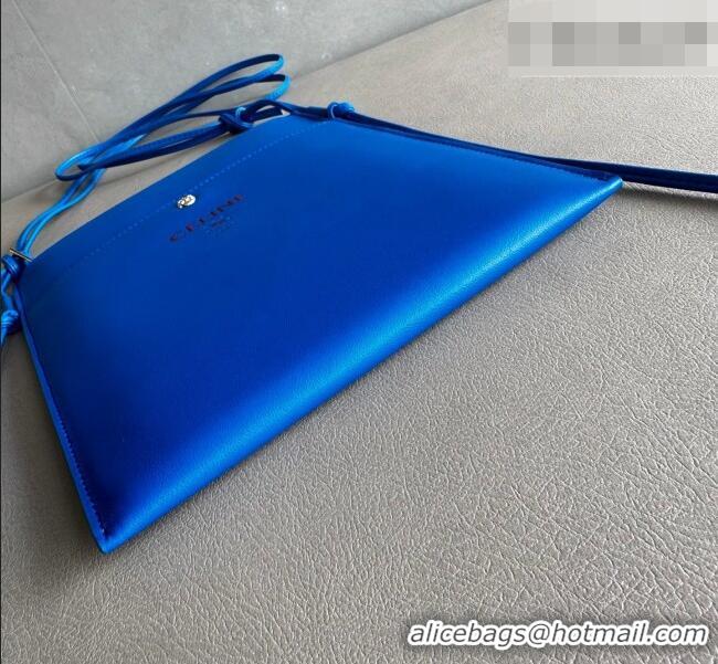 Luxury Cheap Celine Sharp Pouch Bag in Smooth Lambskin Leather 10P812 Ultra Blue 2026