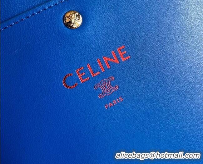 Luxury Cheap Celine Sharp Pouch Bag in Smooth Lambskin Leather 10P812 Ultra Blue 2026