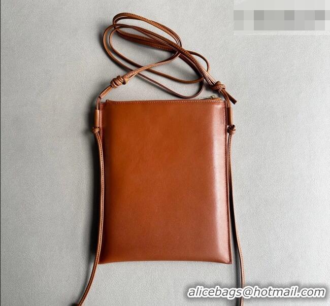 Unique Grade Celine Sharp Pouch Bag in Smooth Lambskin Leather 10P812 Tan Brown 2026