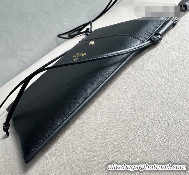Shop Discount Celine Sharp Pouch Bag in Smooth Lambskin Leather 10P812 Black 2026