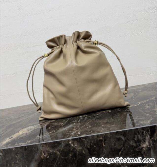 Buy Fashionable Celine Small Crystal Pouch Bag in Lambskin Leather 123662 Beige 2026