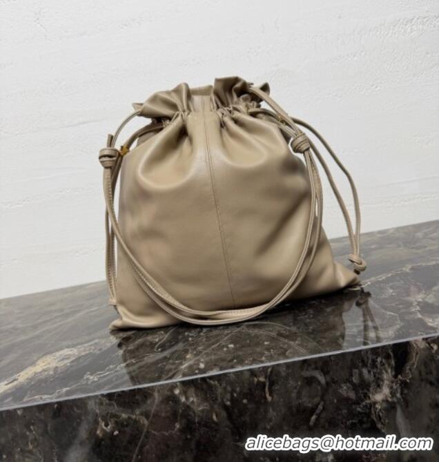 Buy Fashionable Celine Small Crystal Pouch Bag in Lambskin Leather 123662 Beige 2026