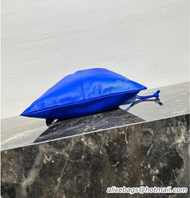 Best Quality Celine Small Crystal Pouch Bag in Lambskin Leather 123662 Ultra Blue 2026