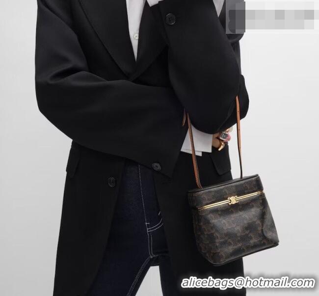 Well Crafted Celine Cube Mini Bag in Supple Calfskin Leather 124232 Black 2026