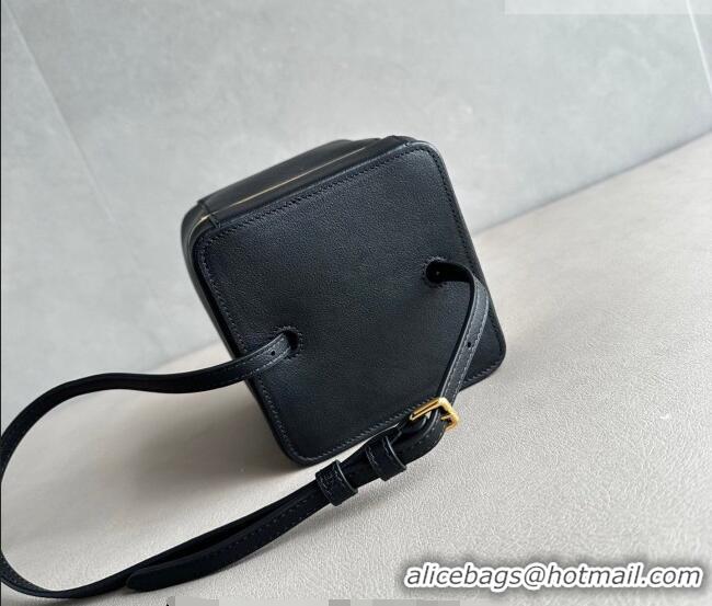 Well Crafted Celine Cube Mini Bag in Supple Calfskin Leather 124232 Black 2026