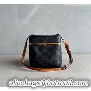 Luxury Discount Celine Cube Mini Bag in Triomphe Canvas 124232 2026