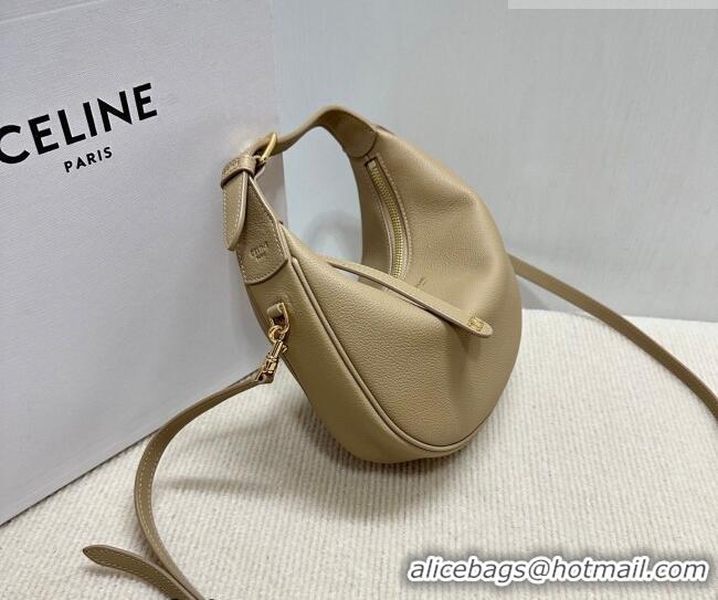 Luxurious Celine Teen Lulu Bag in Grained Calfskin 120723 Beige 2025