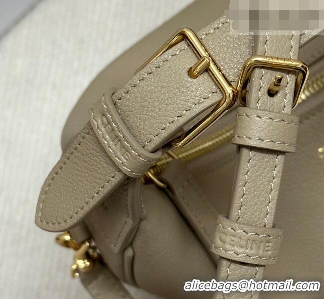 Luxurious Celine Teen Lulu Bag in Grained Calfskin 120723 Beige 2025