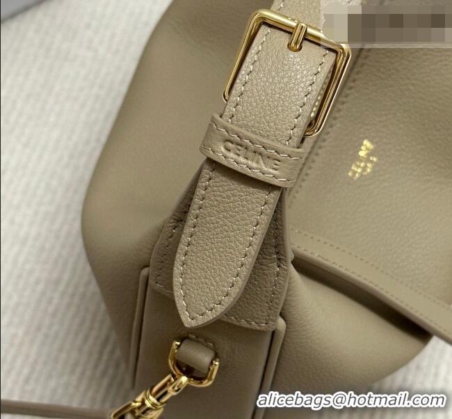 Luxurious Celine Teen Lulu Bag in Grained Calfskin 120723 Beige 2025