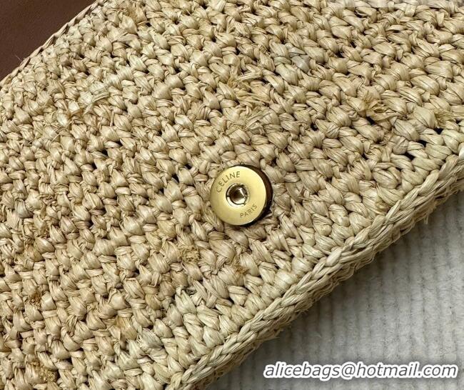 New Design Celine Multipochette Chain Bag in Raffia Straw 10M432 2026