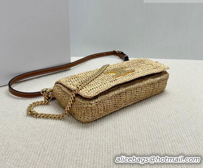 New Design Celine Multipochette Chain Bag in Raffia Straw 10M432 2026