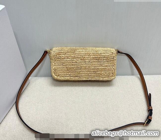 New Design Celine Multipochette Chain Bag in Raffia Straw 10M432 2026