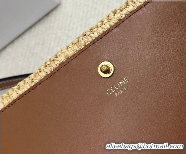 New Design Celine Multipochette Chain Bag in Raffia Straw 10M432 2026