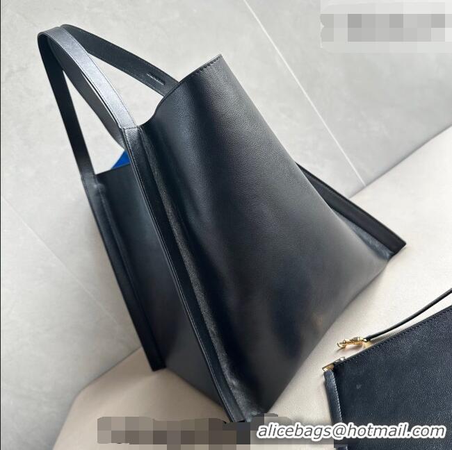 Promotional Celine Medium Cube Tote bag in Supple Calfskin Leather 123422 Black 2026