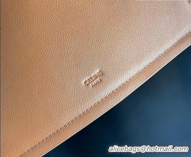 Shop Discount Celine Medium Cube Tote bag in Supple Calfskin Leather 123422 Tan Brown 2026