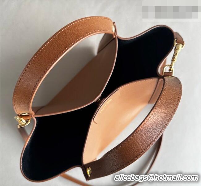 Shop Discount Celine Medium Cube Tote bag in Supple Calfskin Leather 123422 Tan Brown 2026