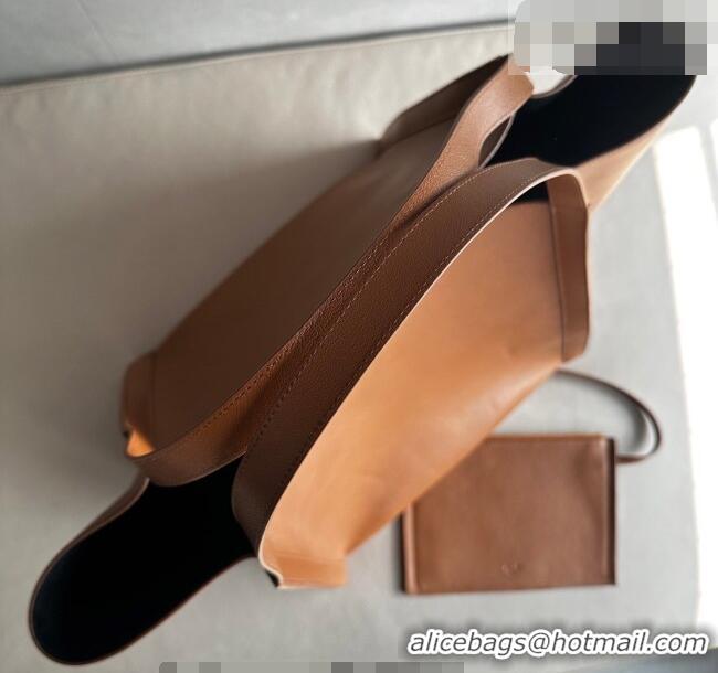 Shop Discount Celine Medium Cube Tote bag in Supple Calfskin Leather 123422 Tan Brown 2026