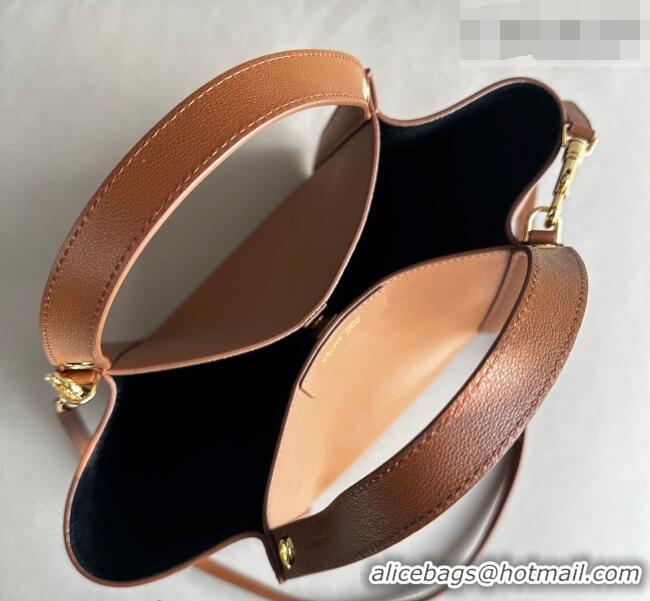 Unique Grade Celine Small Cube Tote bag in Supple Calfskin Leather 124182 Tan Brown 2026