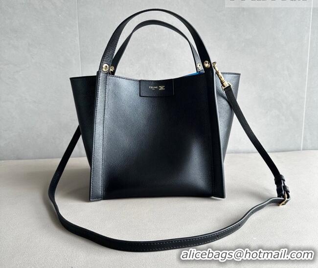 Best Price Celine Small Cube Tote bag in Supple Calfskin Leather 124182 Black 2026