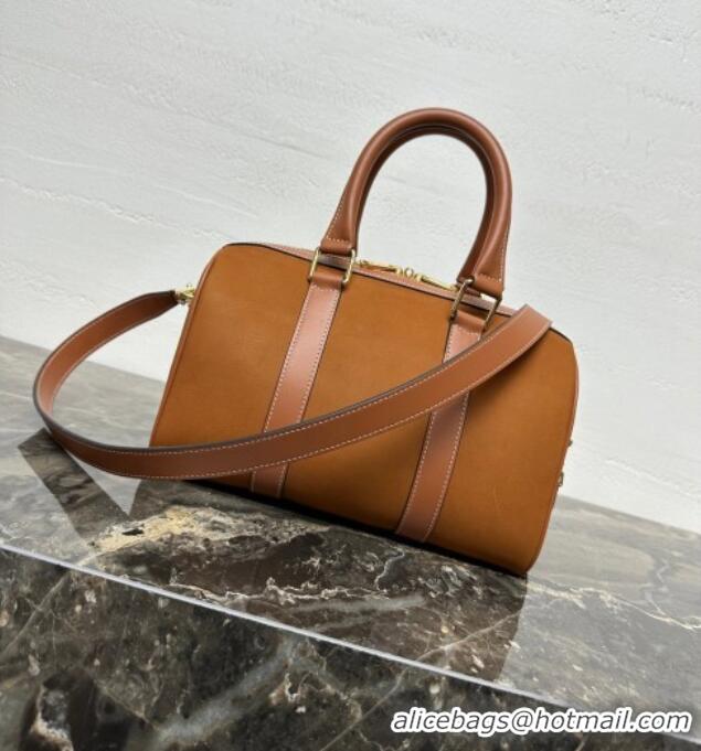 Luxury Cheap Celine Medium Boston Bag in Suede 121323 Brown 2026
