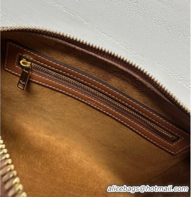 Luxury Cheap Celine Medium Boston Bag in Suede 121323 Brown 2026