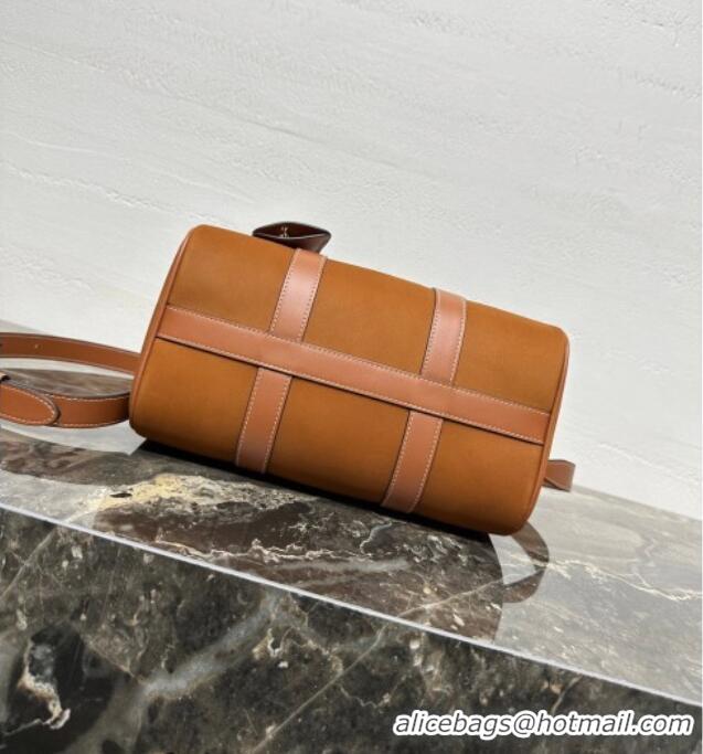 Luxury Cheap Celine Medium Boston Bag in Suede 121323 Brown 2026