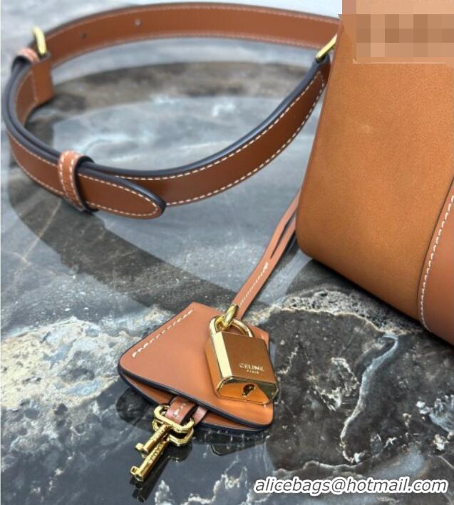 Luxury Cheap Celine Medium Boston Bag in Suede 121323 Brown 2026