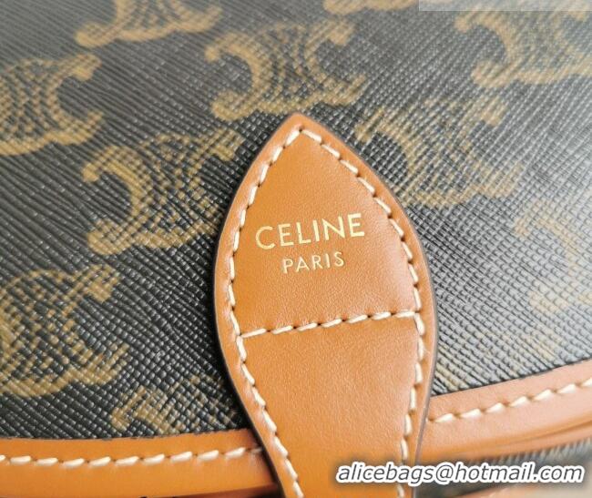 Well Crafted Celine Folco Mini Bag in Triomphe Canvas 191502 Brown 2026
