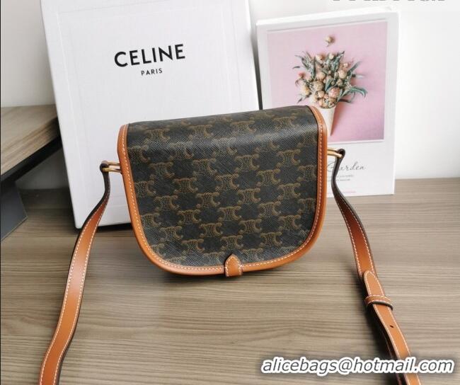 Well Crafted Celine Folco Mini Bag in Triomphe Canvas 191502 Brown 2026