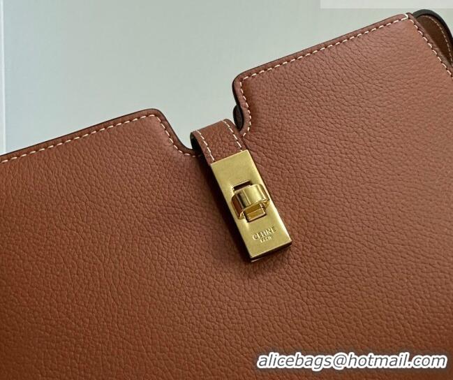 Shop Inexpensive Celine 16 Mini Bag in Calfskin Leather 100443 Tan Brown 2026