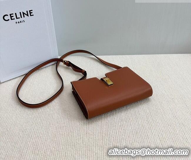 Shop Inexpensive Celine 16 Mini Bag in Calfskin Leather 100443 Tan Brown 2026