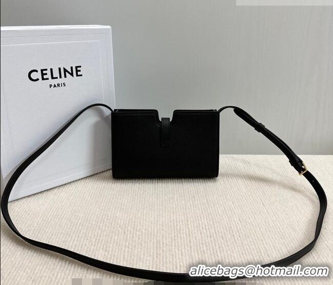 Low Cost Celine 16 Mini Bag in Calfskin Leather 100443 Black 2026