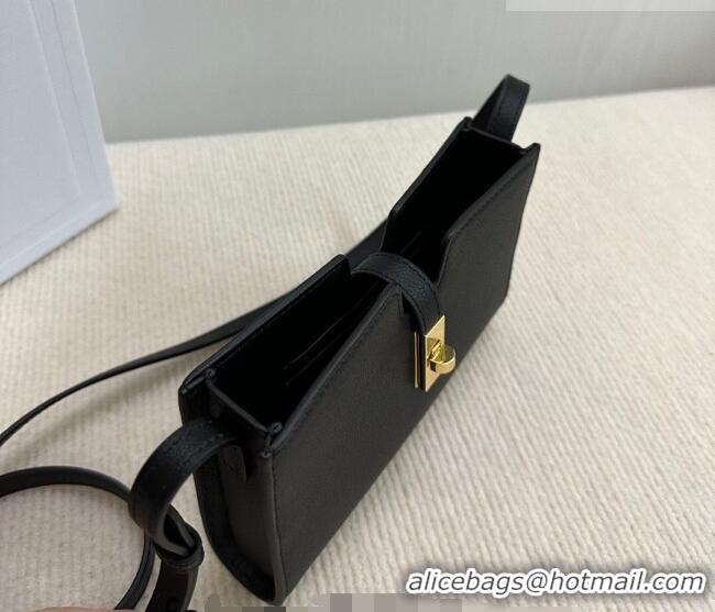 Low Cost Celine 16 Mini Bag in Calfskin Leather 100443 Black 2026