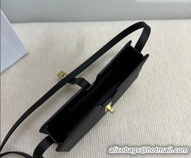 Low Cost Celine 16 Mini Bag in Calfskin Leather 100443 Black 2026