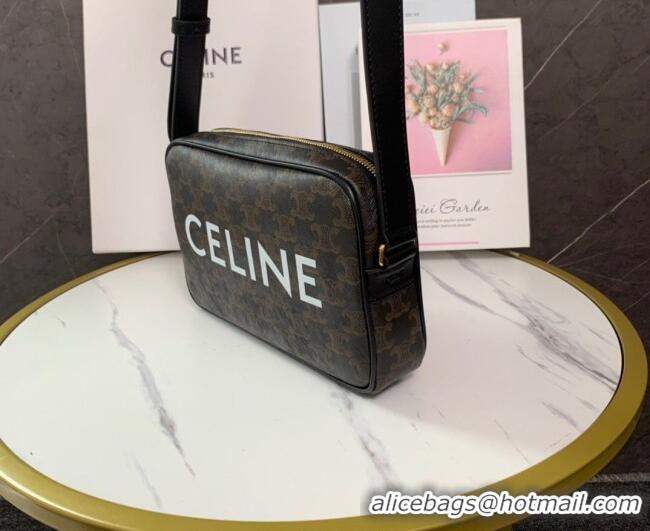 Trendy Design Celine Mens Medium Messenger Bag in Triomphe Canvas 194502 2026
