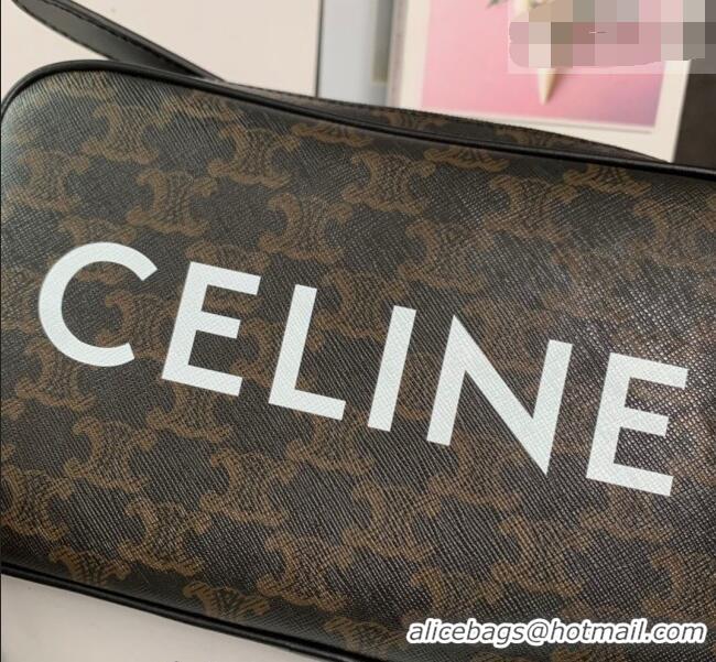 Trendy Design Celine Mens Medium Messenger Bag in Triomphe Canvas 194502 2026