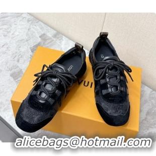 Top Quality Louis Vuitton LV Sneakerina Sneakers Ballerina in Suede & Mesh LV091701 Black 2026