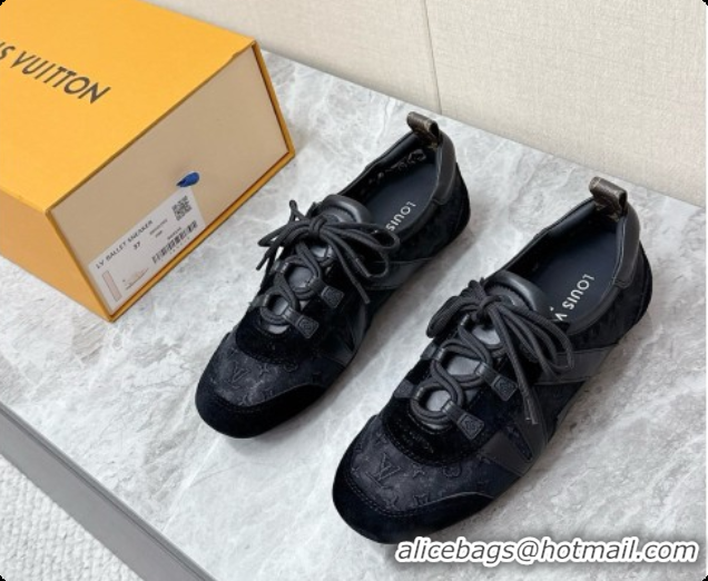 Top Quality Louis Vuitton LV Sneakerina Sneakers Ballerina in Suede & Mesh LV091701 Black 2026