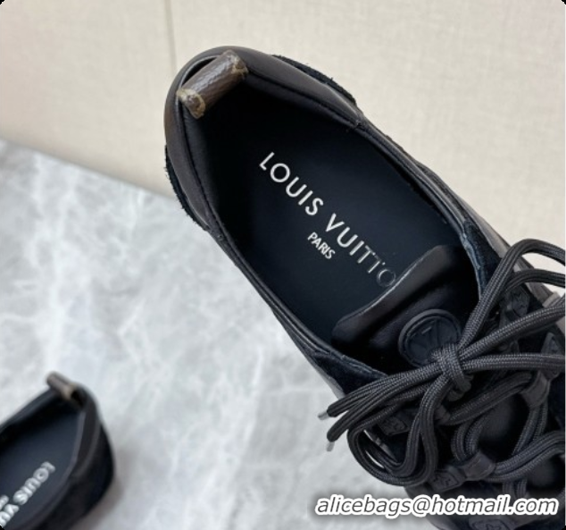 Top Quality Louis Vuitton LV Sneakerina Sneakers Ballerina in Suede & Mesh LV091701 Black 2026