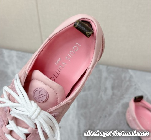 New Design Louis Vuitton LV Sneakerina Sneakers Ballerina in Suede & Mesh LV091702 Pink 2026