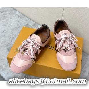 Best Luxury Louis Vuitton LV Sneakerina Sneakers Ballerina in Suede & Calfskin LV091704 Pink 2026