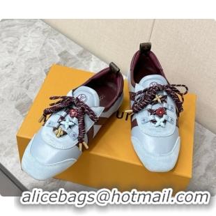 Perfect Louis Vuitton LV Sneakerina Sneakers Ballerina in Suede & Calfskin LV091705 Light Blue 2026