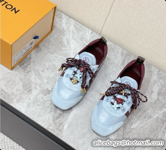 Perfect Louis Vuitton LV Sneakerina Sneakers Ballerina in Suede & Calfskin LV091705 Light Blue 2026