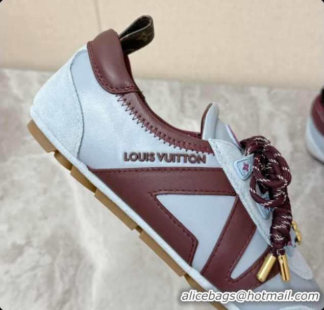 Perfect Louis Vuitton LV Sneakerina Sneakers Ballerina in Suede & Calfskin LV091705 Light Blue 2026