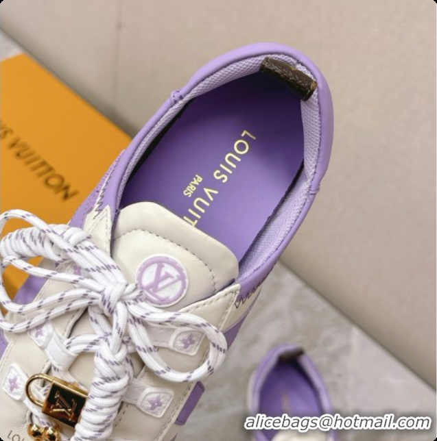 Louis Vuitton LV Sneakerina Sneakers Ballerina in Suede & Calfskin LV091707 White/Purple 2026