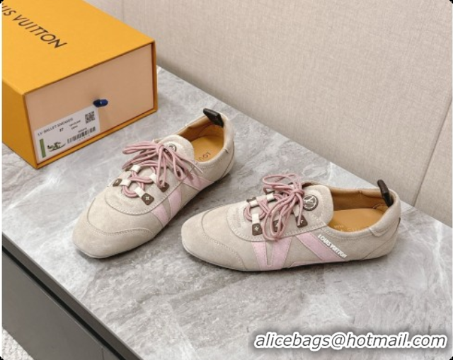 Low Price Louis Vuitton LV Sneakerina Sneakers Ballerina in Suede LV091710 Beige 2026