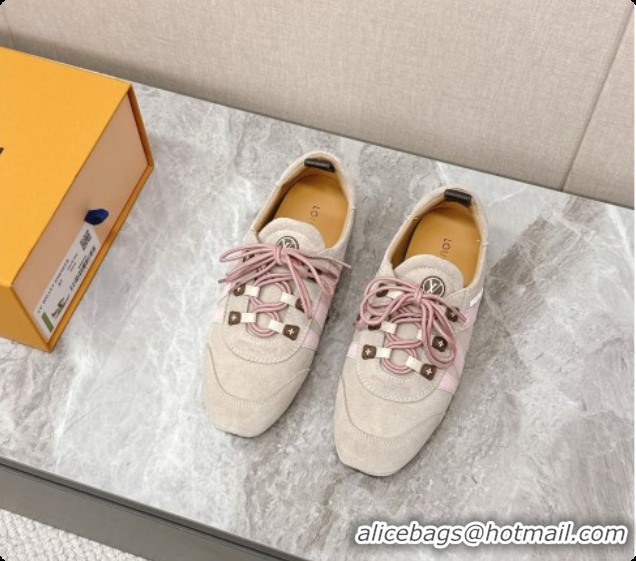 Low Price Louis Vuitton LV Sneakerina Sneakers Ballerina in Suede LV091710 Beige 2026