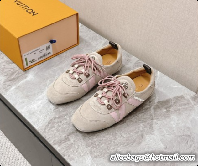 Low Price Louis Vuitton LV Sneakerina Sneakers Ballerina in Suede LV091710 Beige 2026